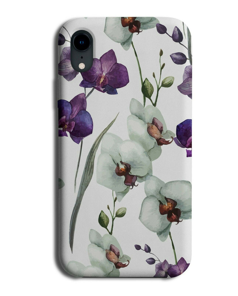 Purple and White Lily Phone Case Cover Lilies Lillies Flower Flowery H018