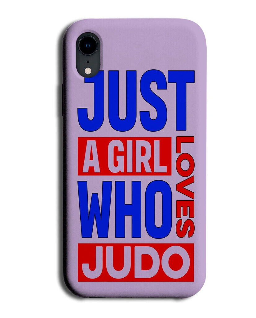 Pink A Girl Who Loves Judo Phone Case Cover Judos Girls Female Judoer Woman Q683
