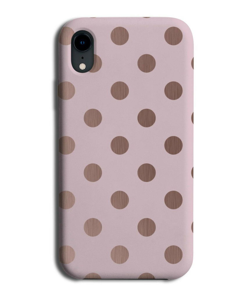 Baby Pink and Rose Gold Phone Case Cover Colour Polka Dot Dots Golden Spots i526