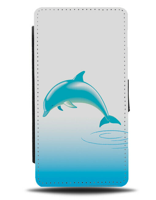 Jumping Dolphin Cartoon Phone Cover Case Design Sea Ripple Effect Marks J291