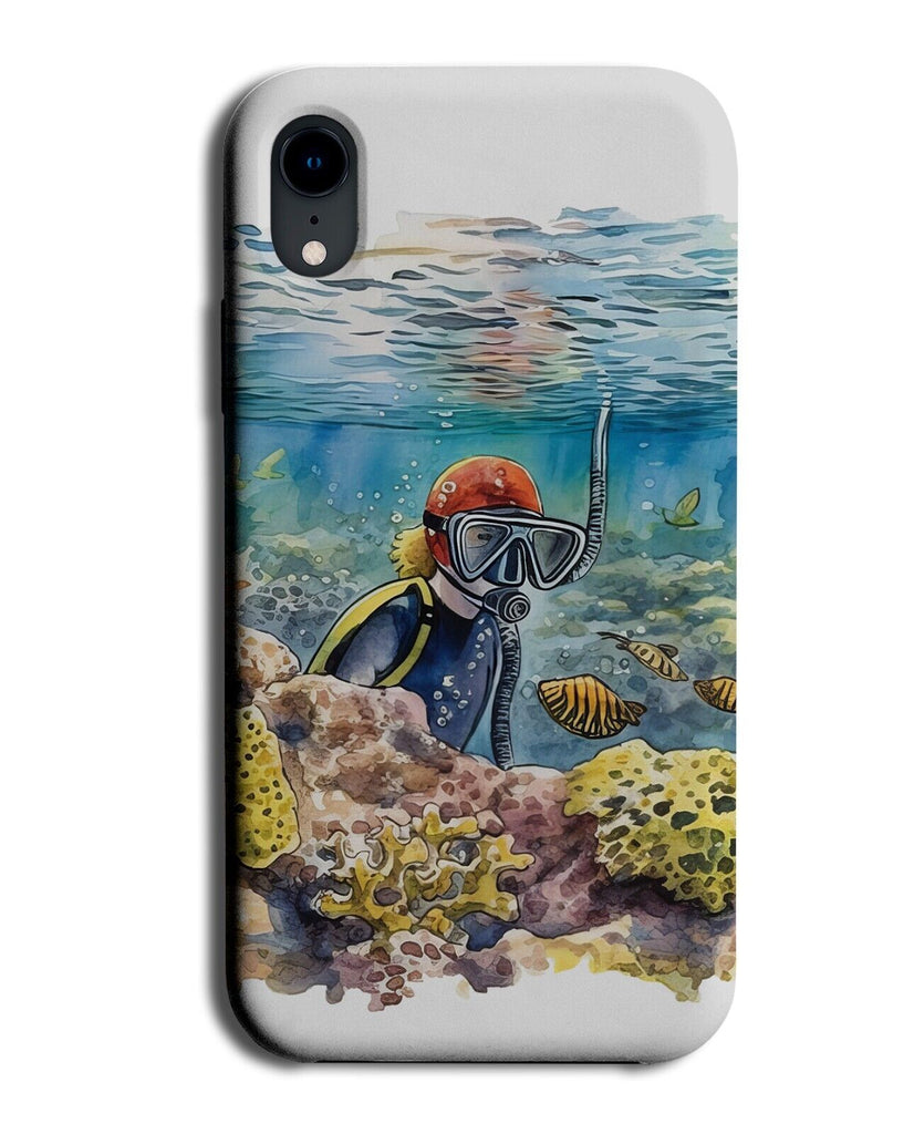 Snorkel Scuba Diving Phone Case Cover Scuba Accessory Accessories Sea Girls DC54
