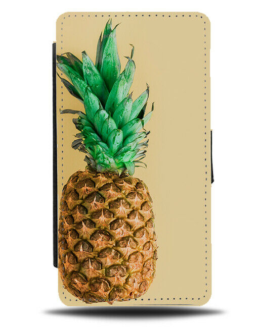 Retro Pineapple Picture Flip Wallet Phone Case Photo Holiday Tropical Fruit A415