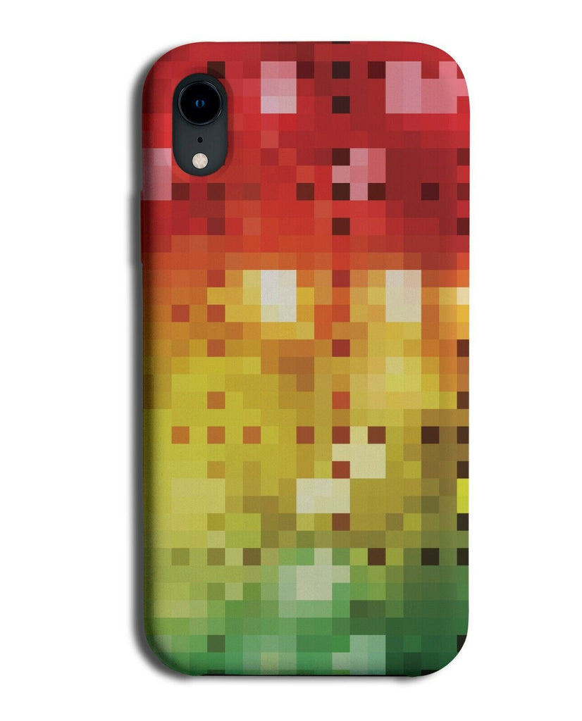 Colourful Rainbow Pixels Phone Case Cover Pixelated Symphony Of Light K838