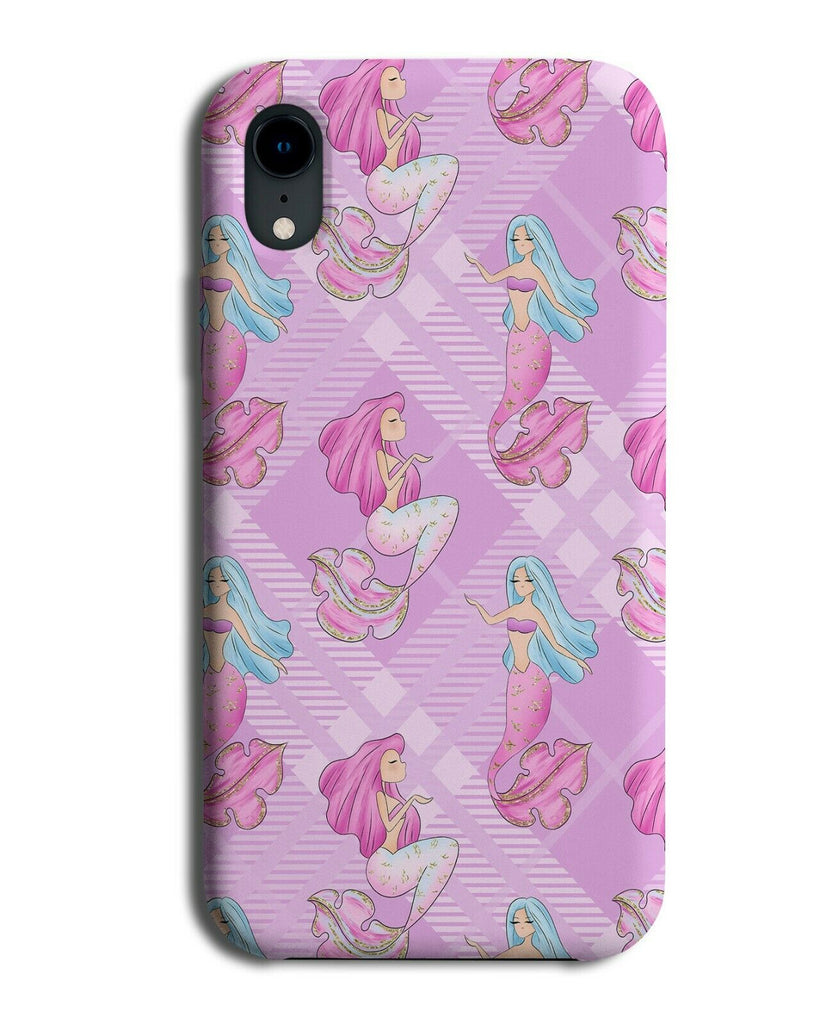 Cartoon Mermaid Pictures Phone Case Cover Picture Design Pink Blue Girls F999