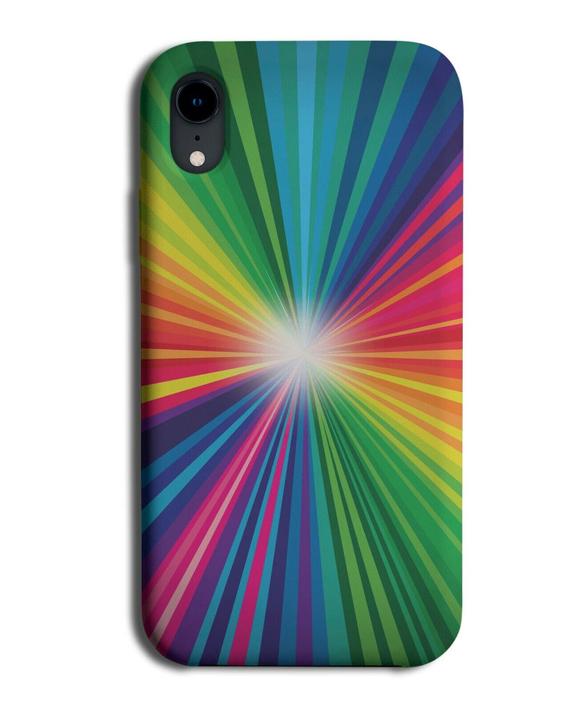 Colourful Shinning Light Spirals Phone Case Cover Weird Psychedelic Picture K204