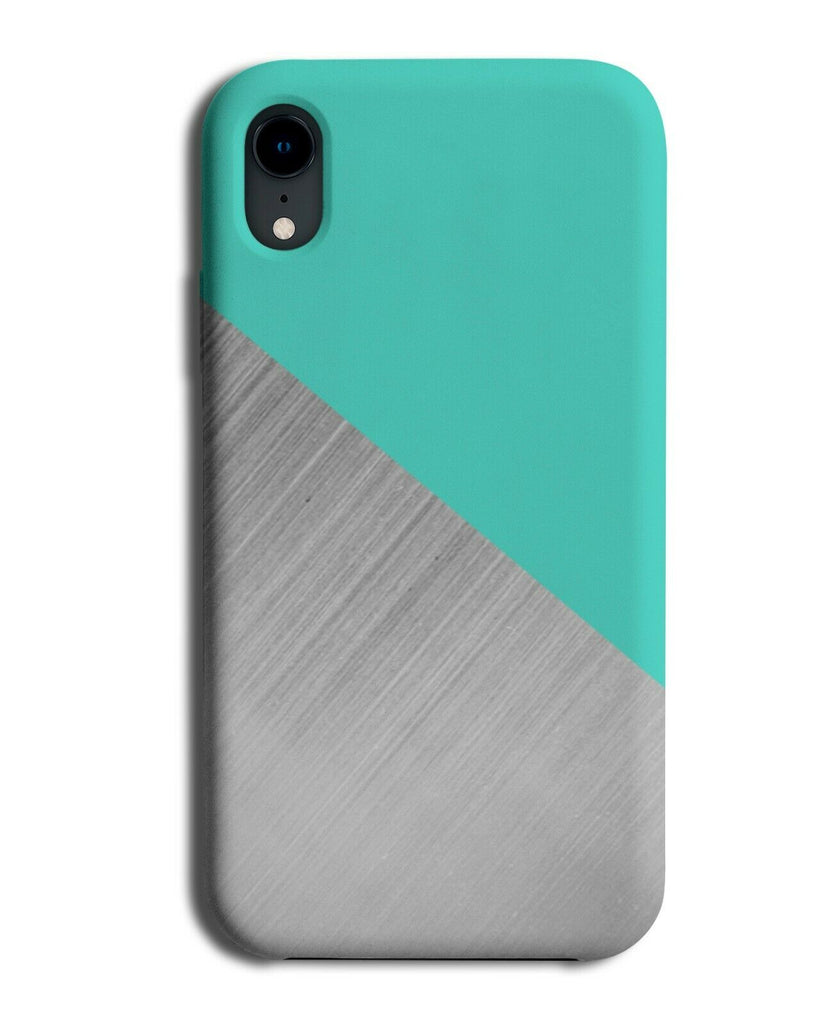Turquoise Green & Silver Phone Case Cover Shades Shaded Colouring i362