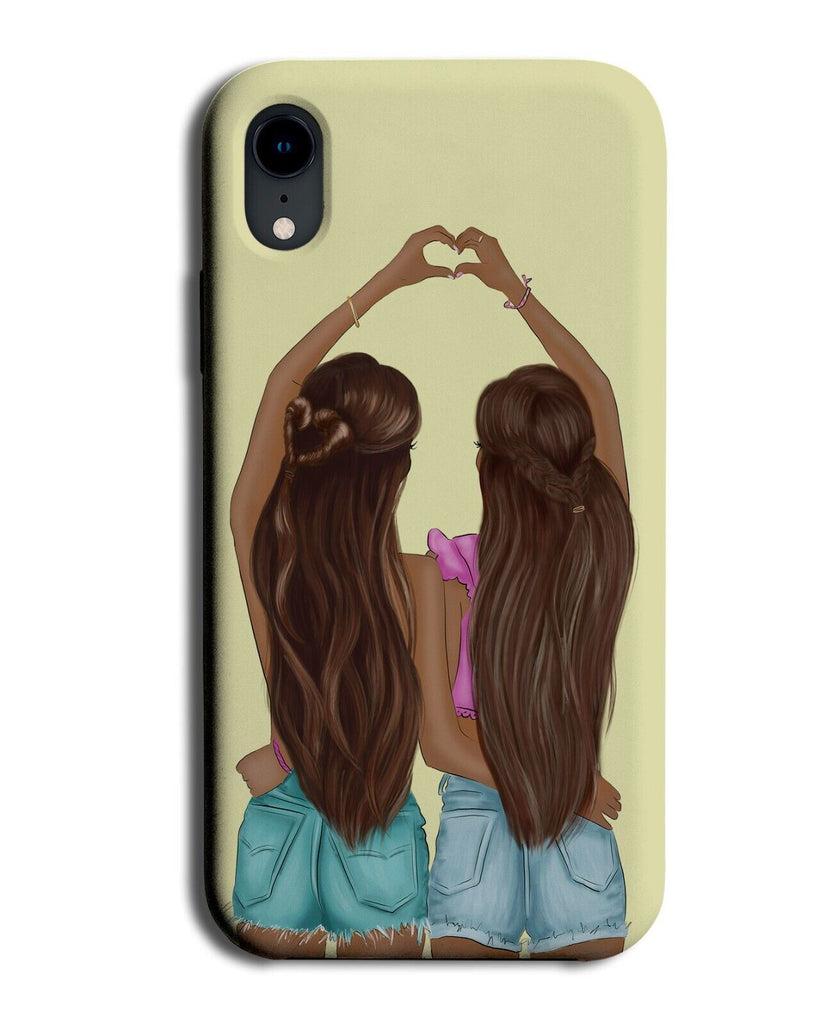 Brunette BFF's Phone Case Cover Brown Brunettes Girls Girly's BFF Haired Q530D
