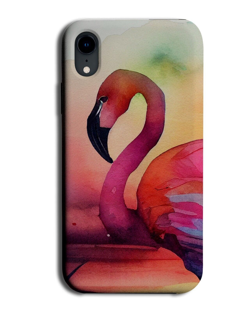 Oil Painting Print Flamingos Phone Case Cover Flamingo Bird Photograph AN73