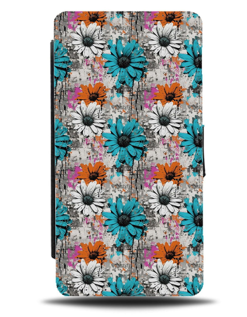 Sunflower Colourful Graffiti Flip Wallet Case Urban Artwork Art Flowers CA40