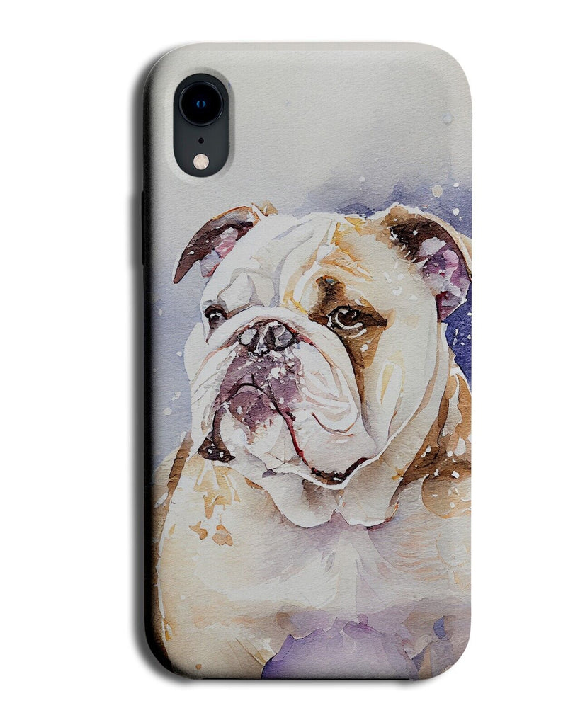 Bulldog In Snow Phone Case Cover Snowing Snowy Bulldogs Dog Dogs Pet White BA91