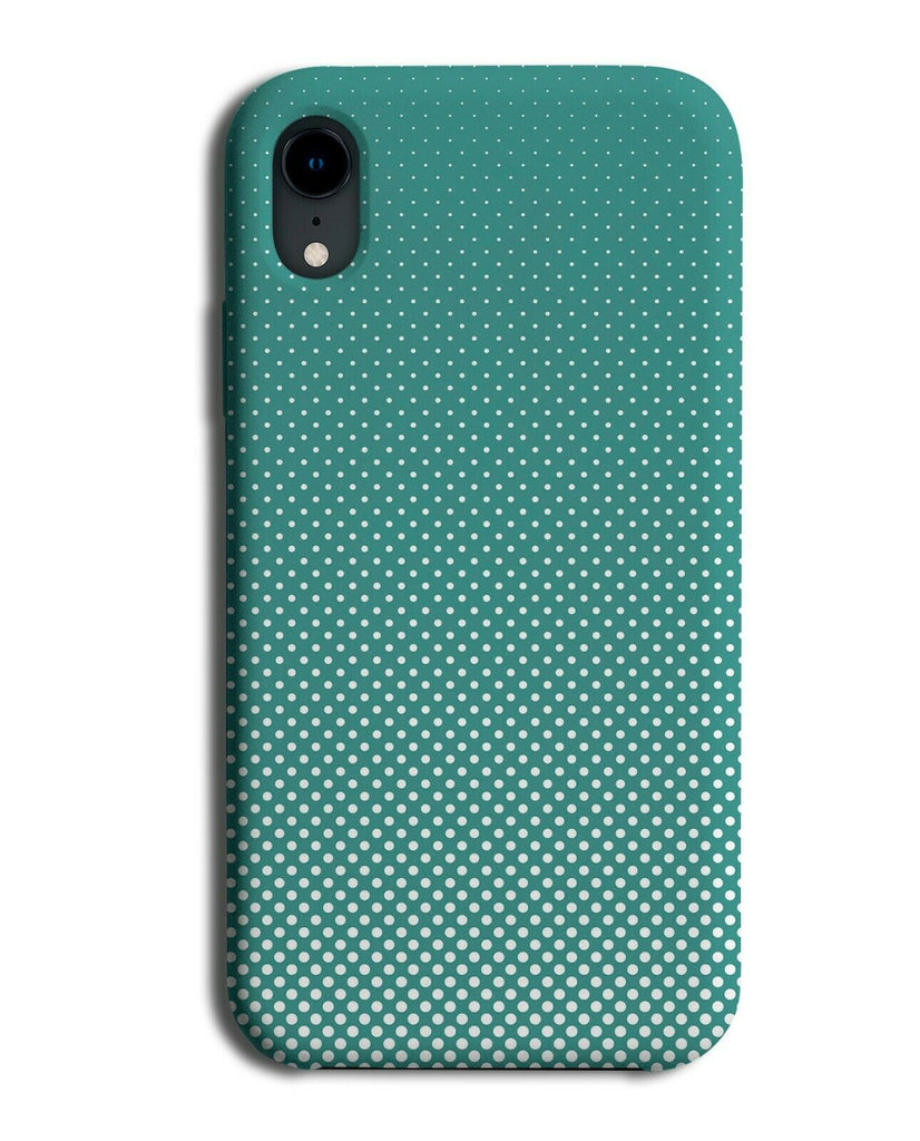 Turquoise Green Faded Design Phone Case Cover Dart Polka Dot Shaded Shades F234