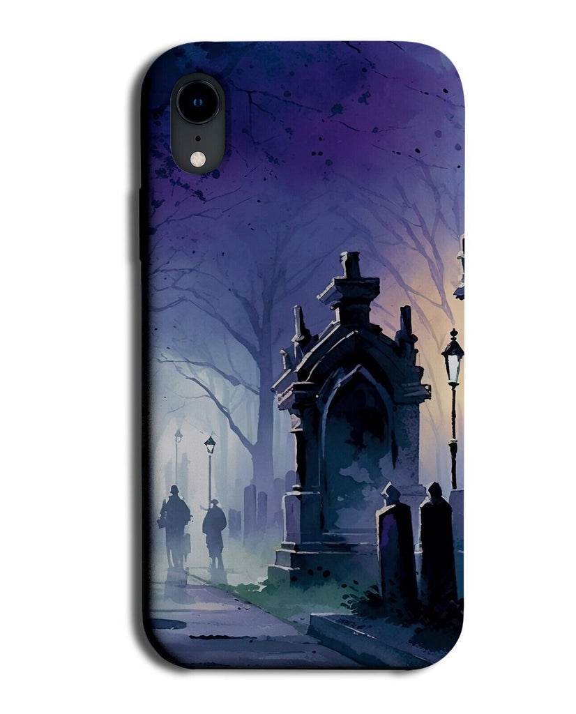 Halloween Graveyard Phone Case Cover Haunted Haunting Graveyards Cemetery BE04