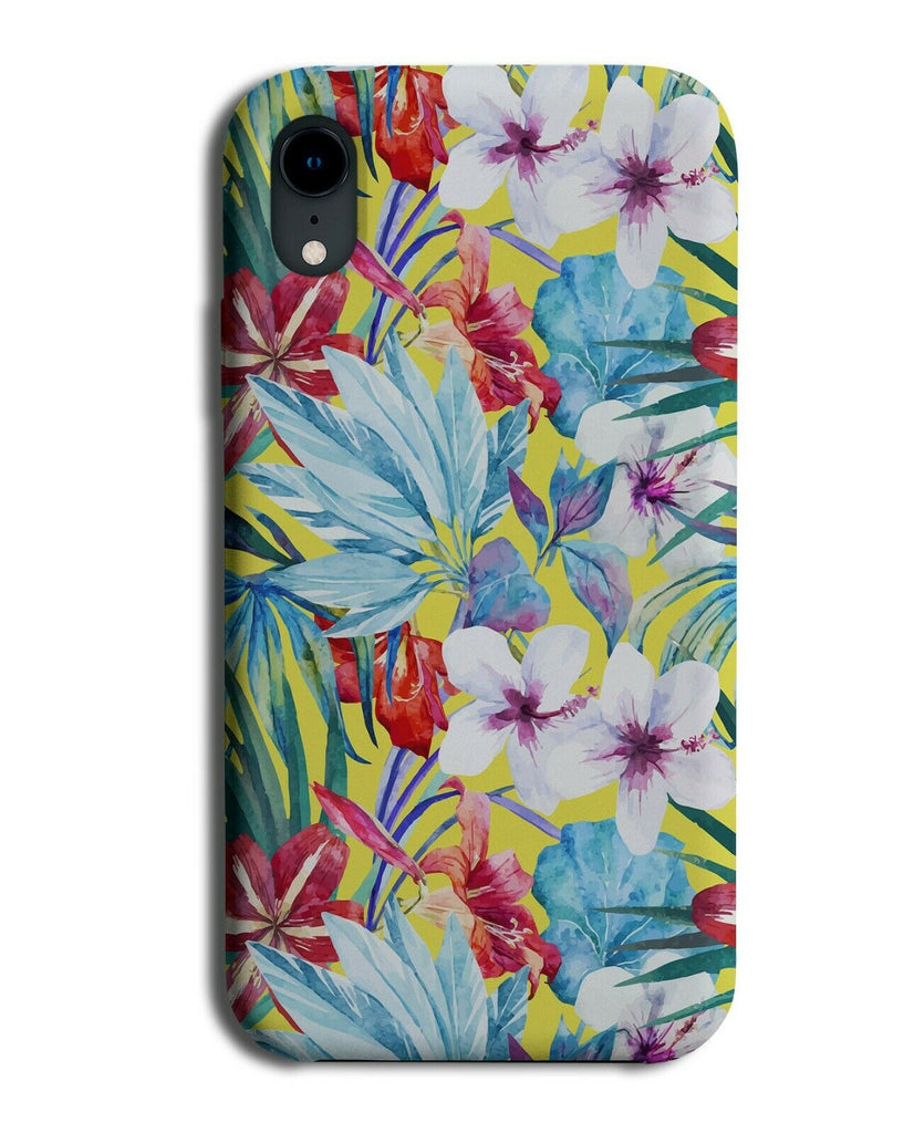 Colourful Hawaiian Tropics Phone Case Cover Tropical Flower Rainbow Kids G994
