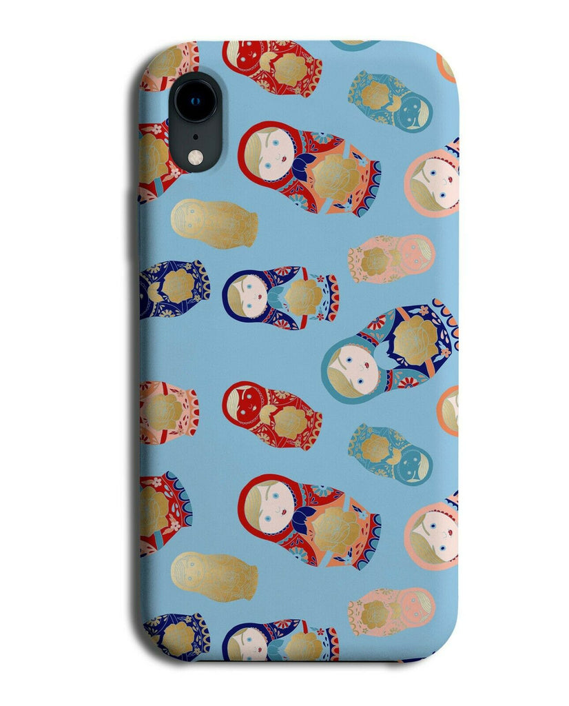 Baby Blue Russian Dolls Phone Case Cover Russia Traditional Vintage Style F776