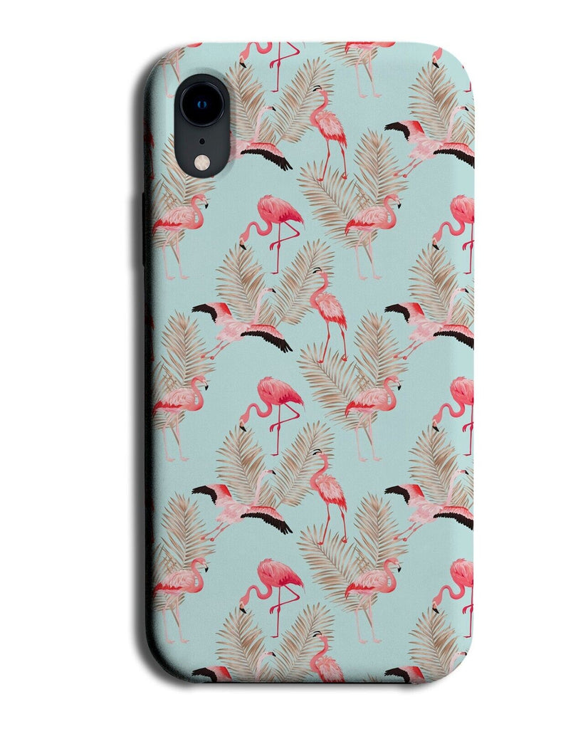 Vintage Flamingos Wallpaper Phone Case Cover Wings Flying Jungle Bird Pink AA65