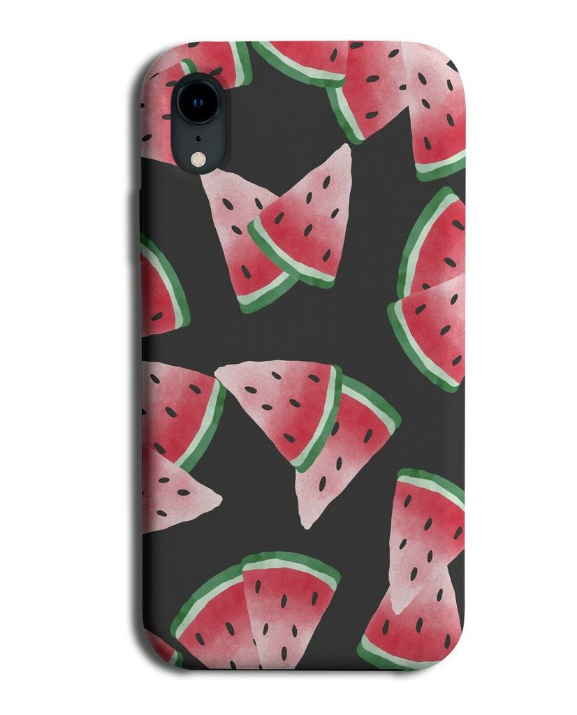Watermelon Pattern Painting Phone Case Cover Fruit Art Artwork Pink Shades E773