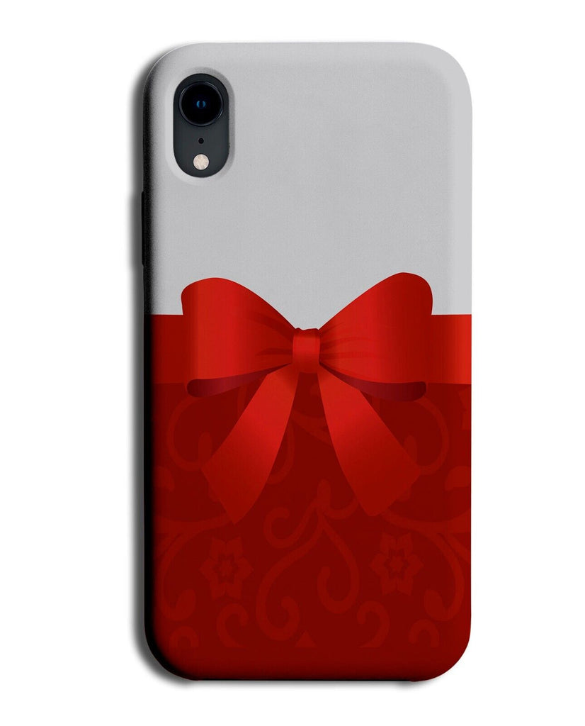 Red Present Bow Phone Case Cover Bows Gift Wrap Ribbon Wedding Invitation Q084