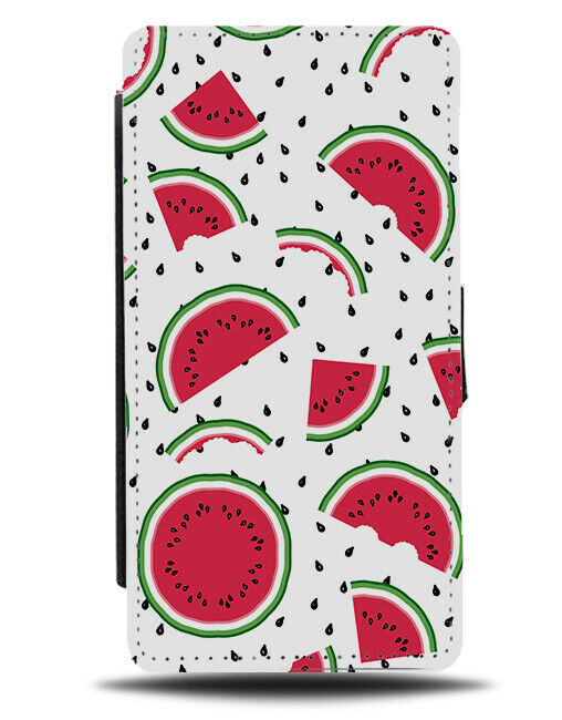 Retro Polka Dot Watermelon Flip Wallet Case Water Melon Watermelons E793
