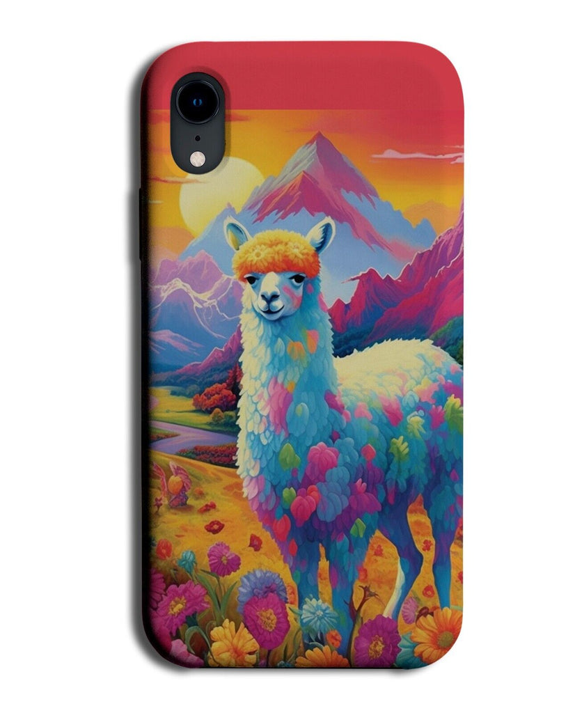 Colourful Llama Phone Case Cover Llamas Alpaca Alpacas Animal Rainbow Sheep CE06