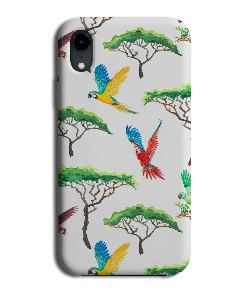 Amazon Parrots In The Jungle Pattern Phone Case Cover Parrot Bird Birds H285