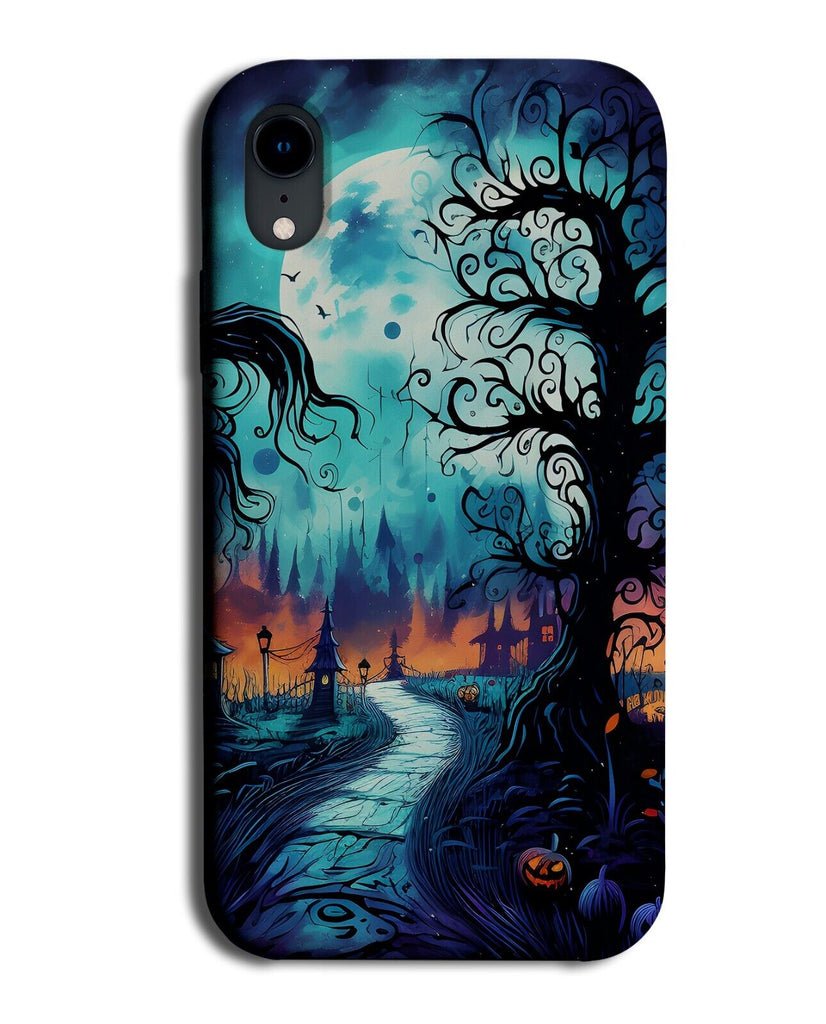 Halloween Phone Case Cover Halloweens Trees Silhouette Shapes Forrest Haunt DA59