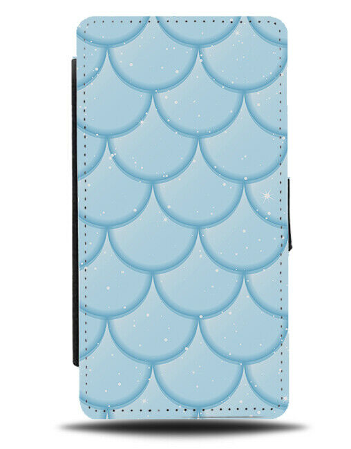 Baby Blue Mermaid Tail Design Flip Wallet Case Scales Scale Tails Mermaids F997