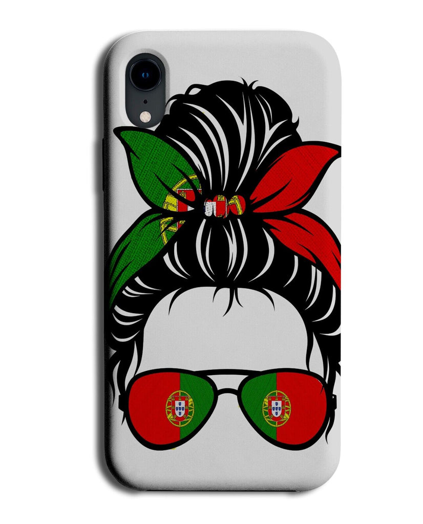 Girls Portugal Flag Phone Case Cover Portuguese Women's Sunglasses Mesy Bun LP98