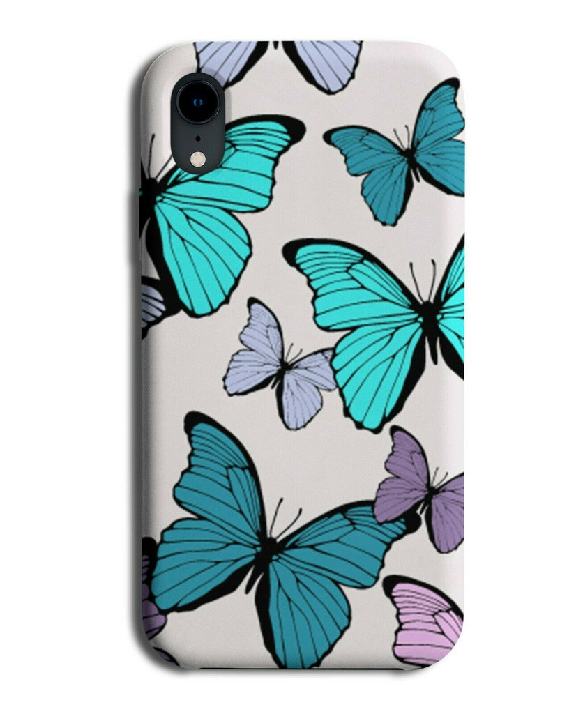 Turquoise Green Phone Case Cover Butter Fly Butterflies Wings Butterfly E920