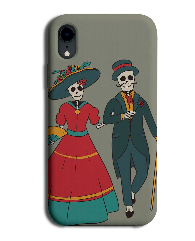 Day Of The Dead Married Couple Phone Case Cover Husband and Wife Skeletons J745