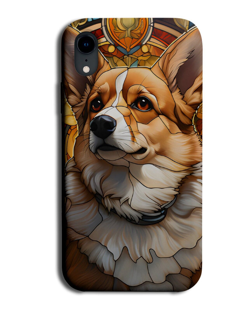 Stain Glass Welsh Corgi Design Phone Case Cover Corgis Dog Dogs Style Face DB84