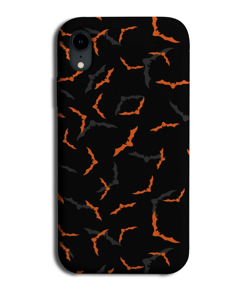 Black and Orange Bats Phone Case Cover Bat Wing Wings Flying Shapes H674