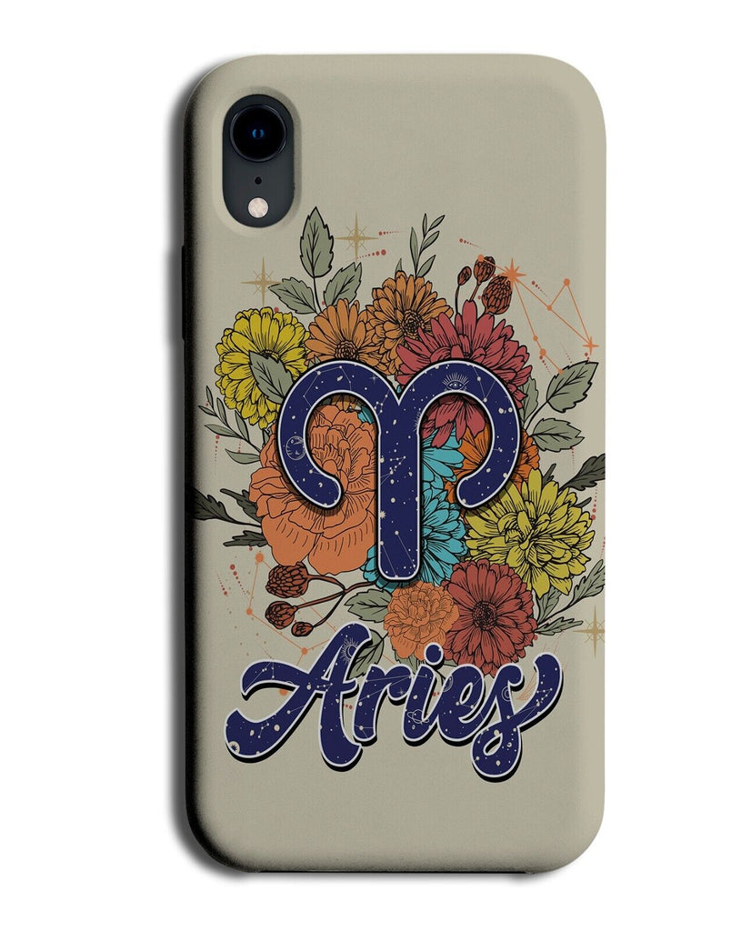 Aries Star Sign Phone Case Cover Signs Zodiac Symbol Logo Arie Arius Floral AB27