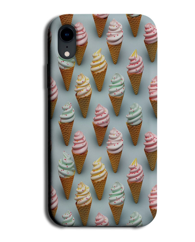 3D Style Ice Cream Cones Print Phone Case Cover Cone Icecream Summer Whip BX42