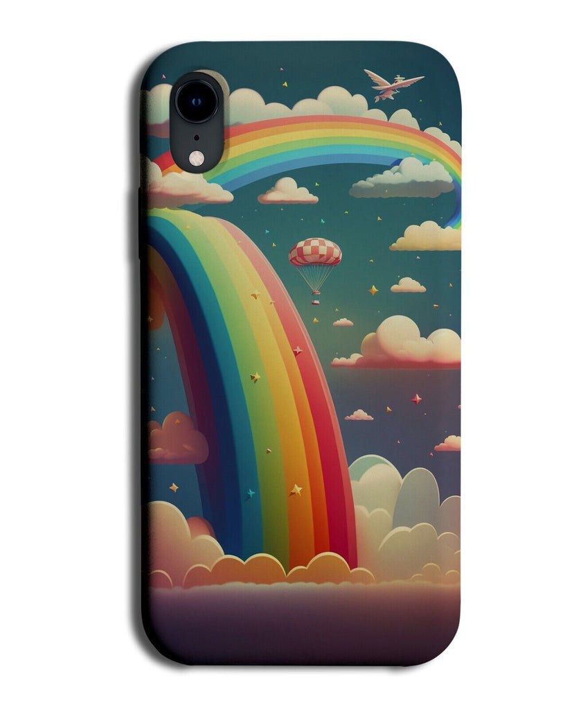 Rainbow Arch Phone Case Cover Bend Clouds Cloud Sky Skys Rainbows Childs CL04