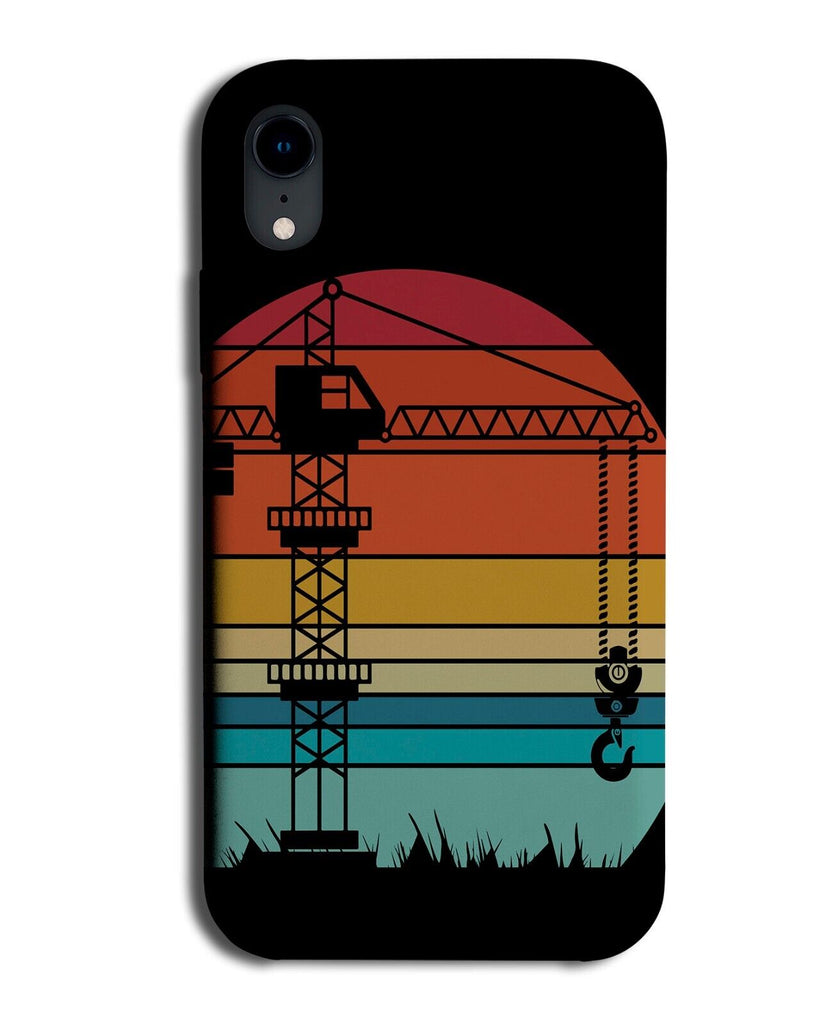 Crane Operator Phone Case Cover Colourful Cranes Construction Site Lift DIY Q847