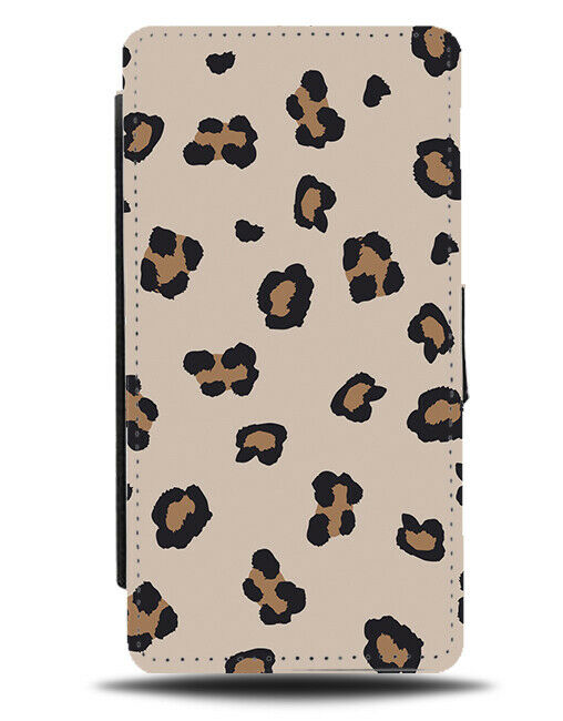 Small Leopard Print Shapes Flip Wallet Case Dots Cartoon Spots Leopards H318
