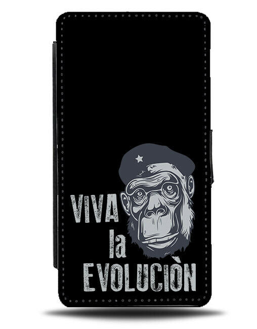 Viva La Evolution Flip Wallet Phone Case Rebel Rebellion Revolution Monkey E476