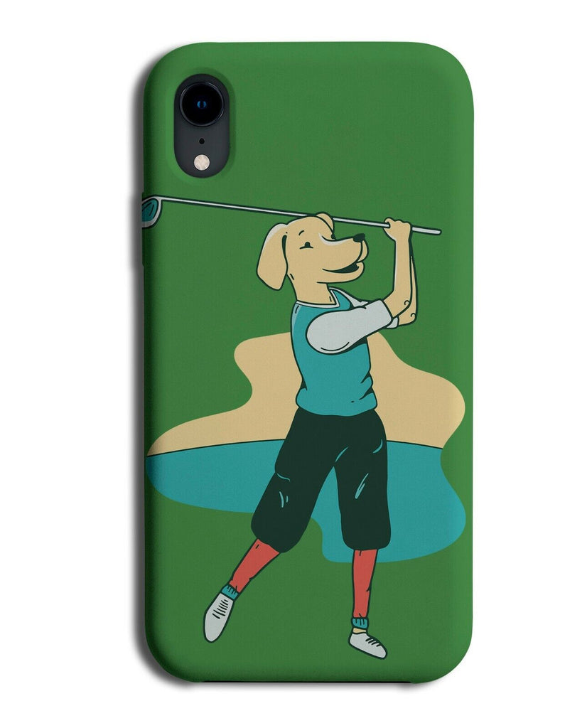 Golfing Dog Phone Case Cover Swing Shot Swinging Dogs Face Funny Novelty J472