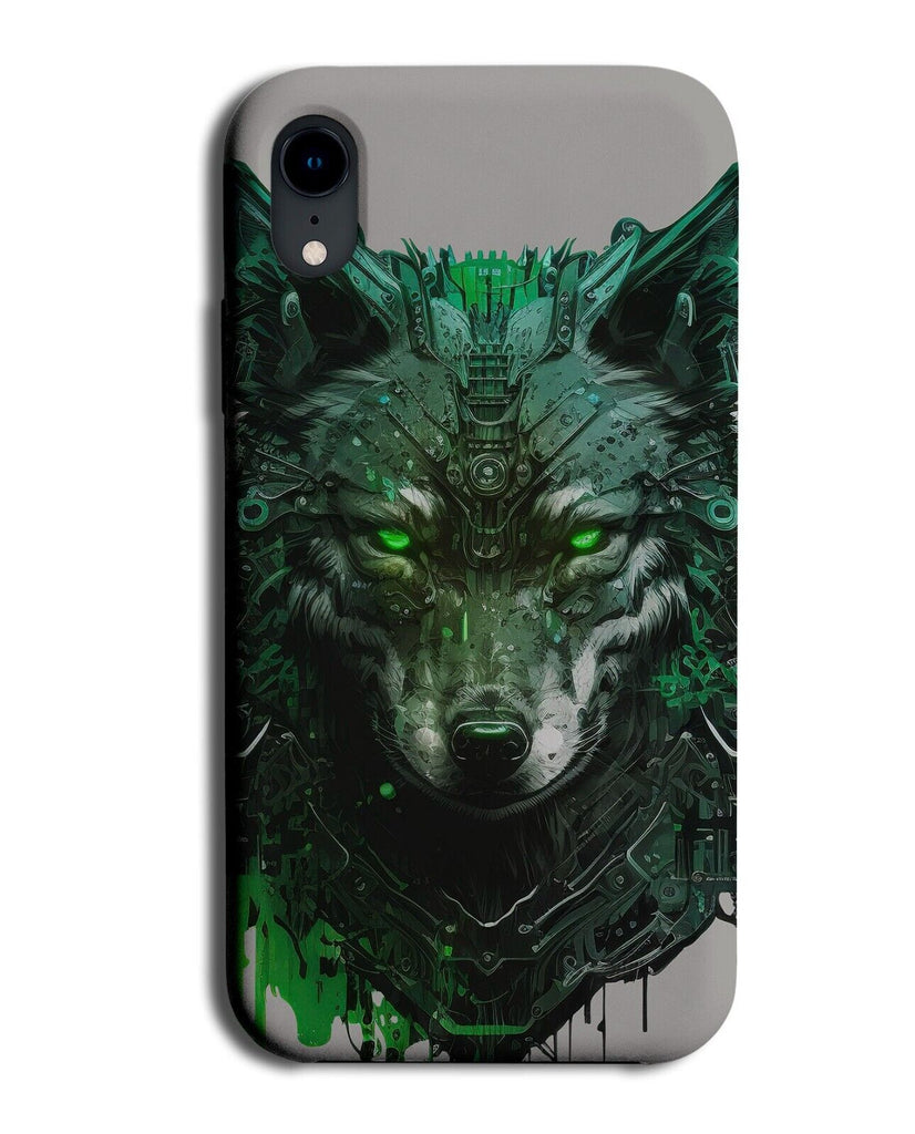 Classic Cyberpunk Wolf Head Phone Case Cover Wolfs Wolves Cyber Punk Style BK02