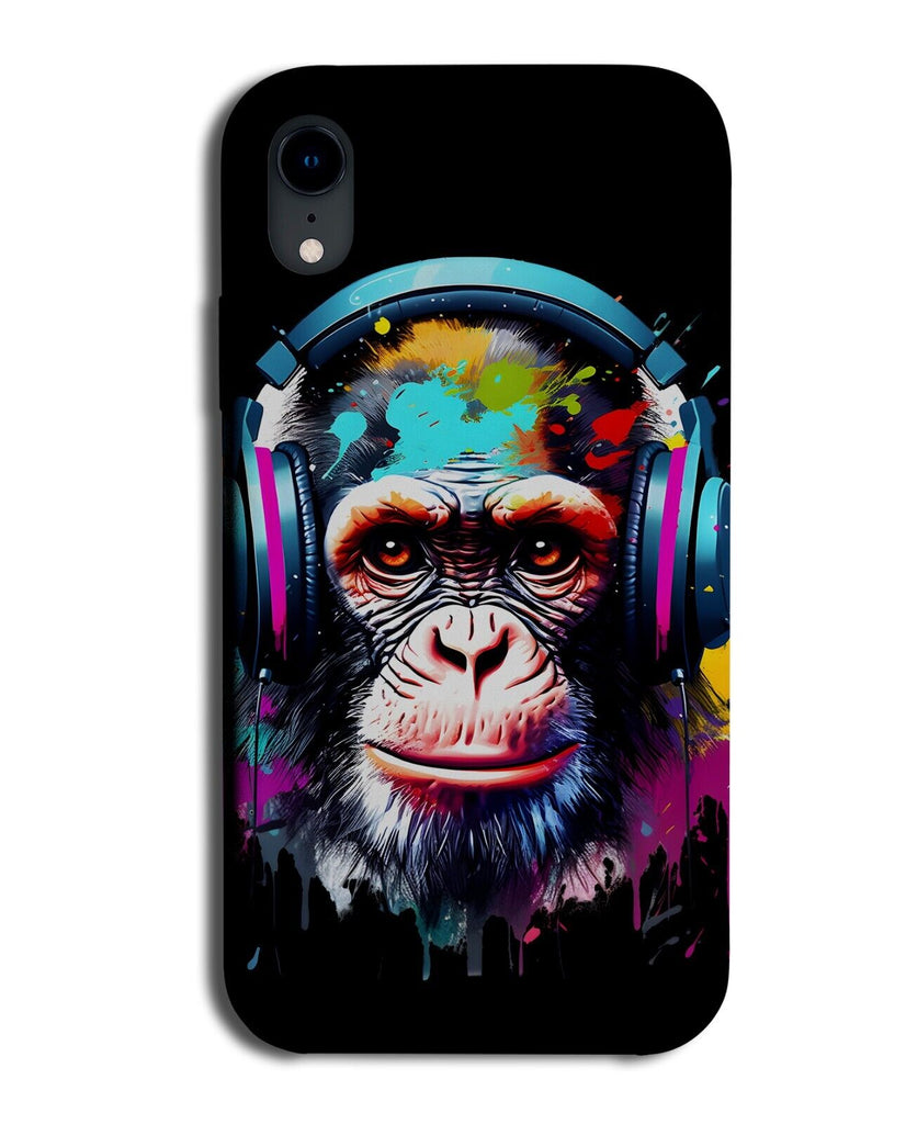 Colour Paint Splash Monkey DJ Phone Case Cover Chimp Chimps Graffiti Raver CH68