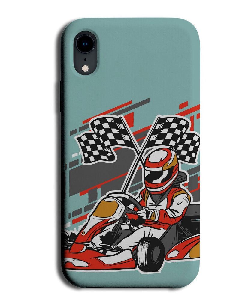Cartoon Go Cart Phone Case Cover Carts Car Racing Racer Gift Present Flag P801