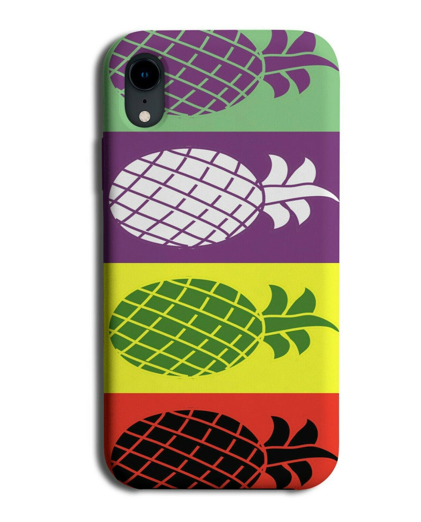 Colourful Pineapple Drawing Phone Case Cover Multicoloured Fun B953