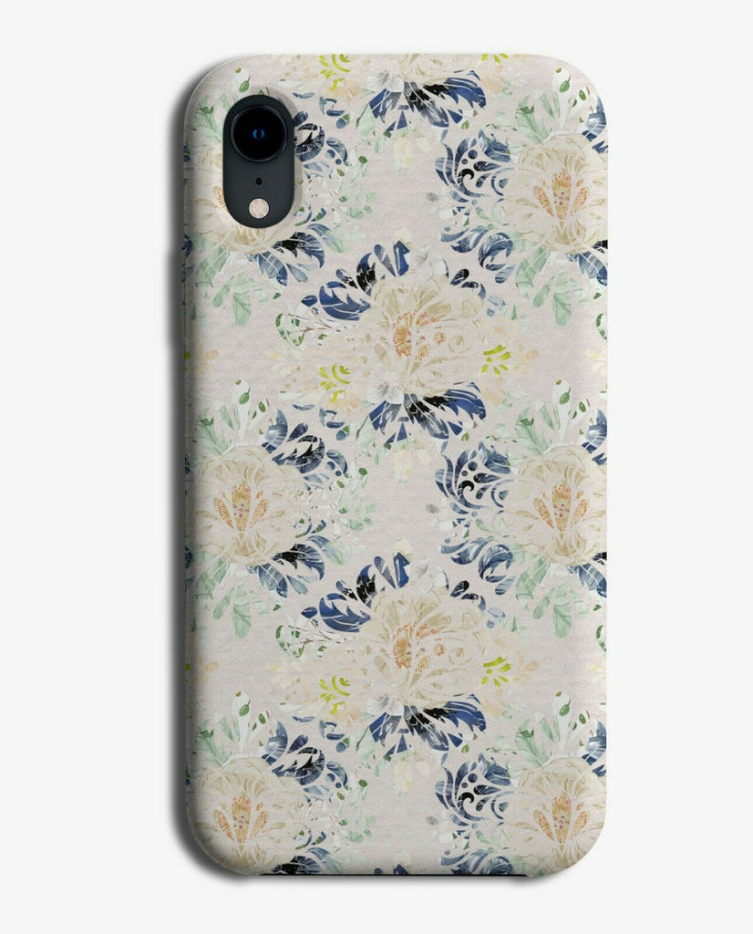 Vintage Flowery Old Lady Pattern Phone Case Cover Floral Painting Design E881