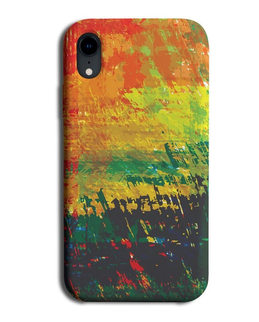Colourful Abstract Painting Picture Phone Case Cover Paint Art Artwork E671