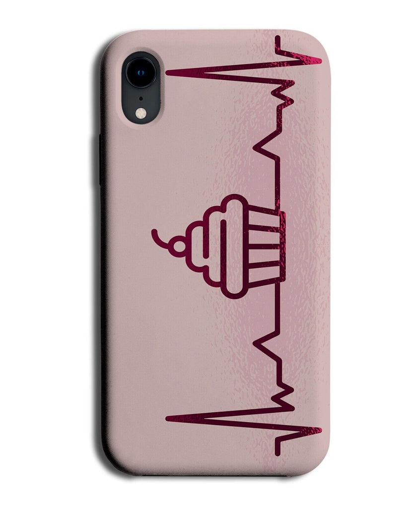 Pink Cupcake Heartbeat Line Phone Case Cover Cupcakes Cup Cake Cakes Pudding 629