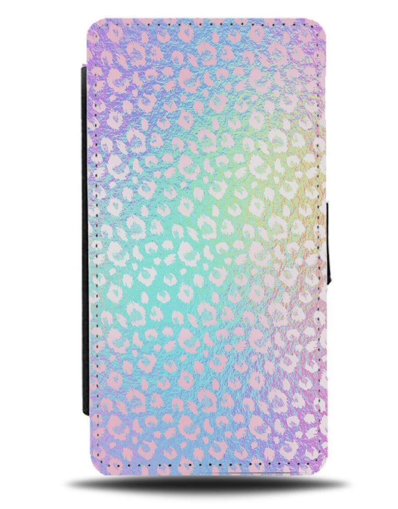 Pastel Colourful Leopard Print Flip Wallet Case Leopards Coloured Pastels AY49