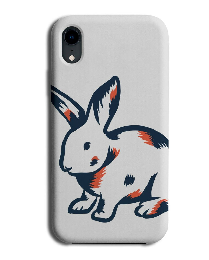 Simplistic Rabbit Silhouette Shape Phone Case Cover Artwork Design K185