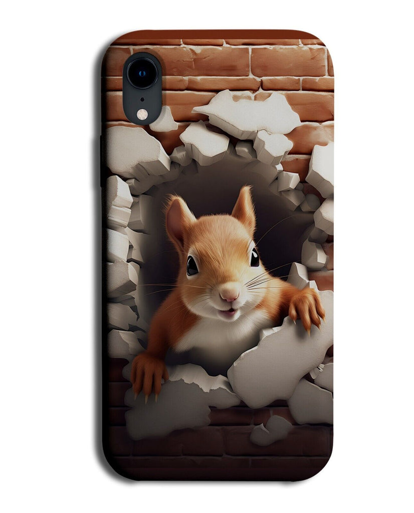 Funny Squirrel Phone Case Cover Broken Wall Animal Squirrels Squirel Red CV64
