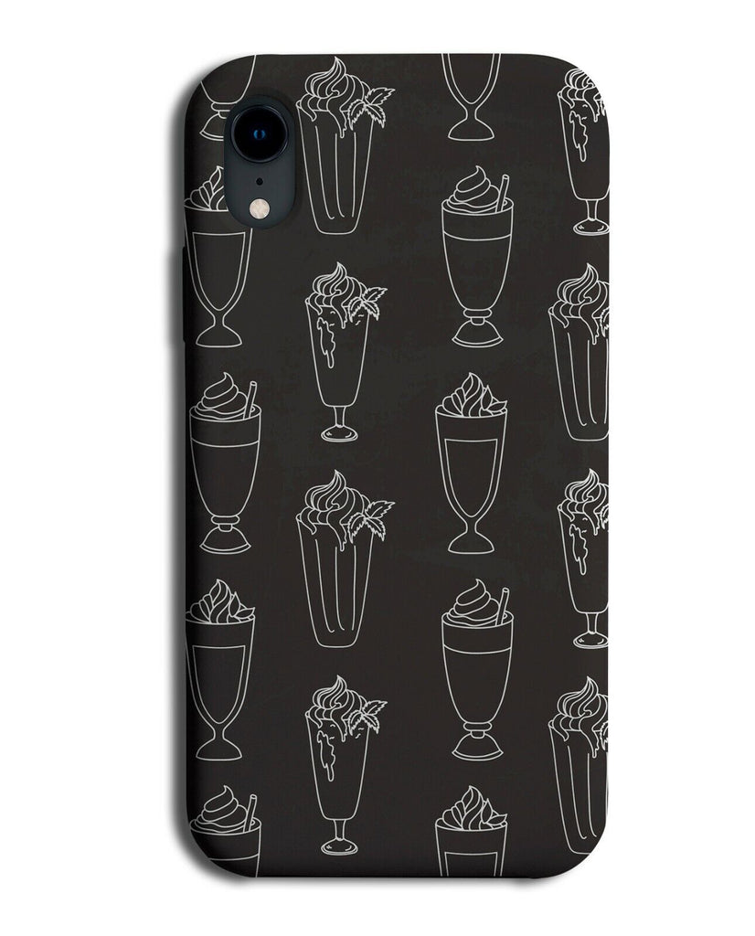 Milkshake Outline Pattern Phone Case Cover Milkshakes Retro 60s Shape K849