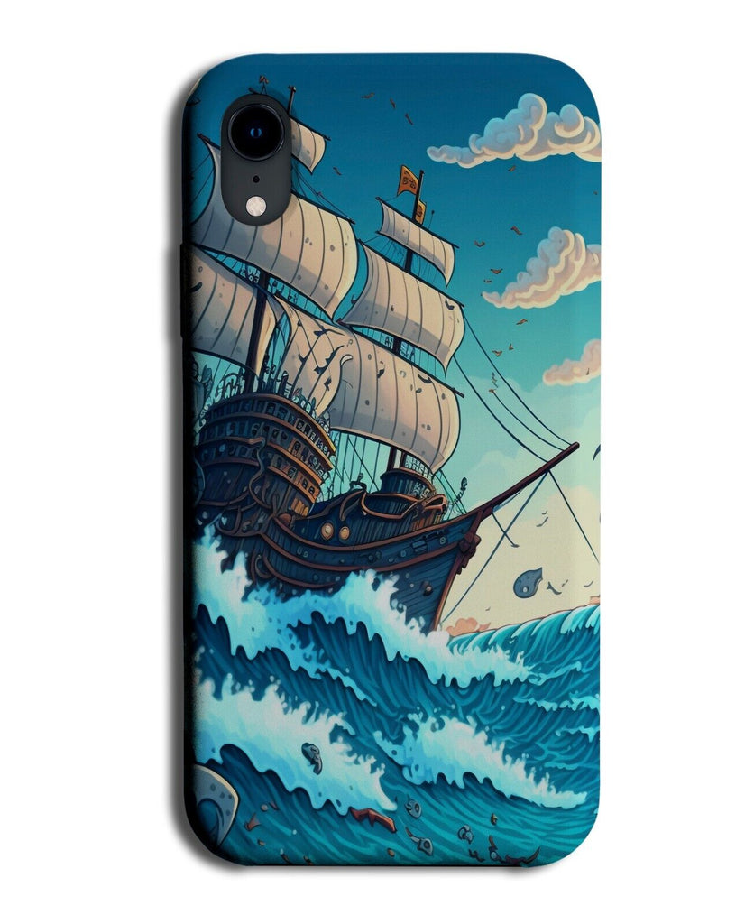 Ship Sailing On The Ocean Phone Case Cover Sea Ships Boat Boats Comic Book DB66